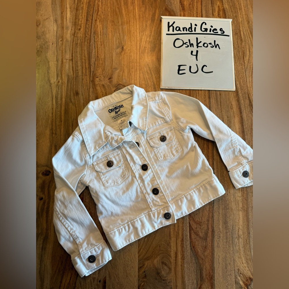 OshKosh B'gosh White Jean Jacket for Kids